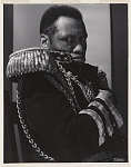 Paul Robeson as "The Emperor Jones," New York