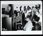 Rabbi Winston at the pulpit at COGIC fundraiser for Tel Aviv hospital, Chicago