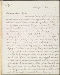 Copy of letter from William Lloyd Garrison, Brooklyn, Ct., to Thomas Shipley, Dec. 17, 1835