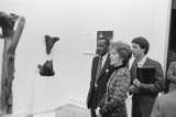 James ""Son"" Thomas: Washington, D.C. Thomas with Nancy Reagan at the Corcoran Gallery (JTP #2547)