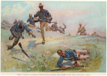 Troop C. Ninth U.S. Cavalry, Captain Taylor, Leading The Charge At San Juan