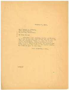 Letter from W. E. B. Du Bois to Fisk University