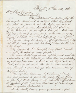 Letter from Alfred Harry Love, Philad[elphia]a, [Pa.], to William Lloyd Garrison, [December] 24, 1865