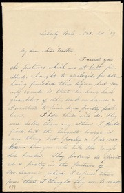 Letter to] My dear Miss Weston [manuscript