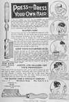 Thumbnail for Press and dress you own hair; The Master Comb Dept. C. B.; 126 Liberty Street, New York, U.S.A