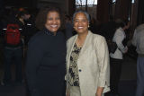 Phoebe Williams and Mildred W. Robinson during a 50th anniversary of Brown vs. Board of Education Conference, April 8, 2004