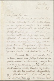 Letter to] Dear friend Garrison [manuscript