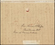 Letter to] Rev & Dear Sir [manuscript