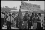 [Marchers with SCLC sign for the Savannah Freedom Now Movement, during the March on Washington, 1963]