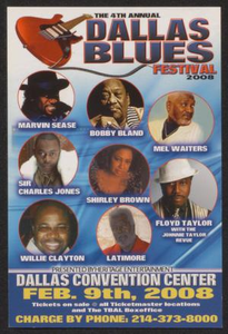 Flyer: 4th Annual Dallas Blues Festival