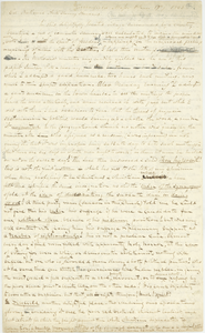 Letter from Erasmus Darwin Hudson to editor of the National Anti-Slavery Standard