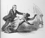 Pastor knocking over slave