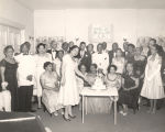 Members of the Vesta Art and Literary Club in formal dress, gathered for the club's 25th anniversary.