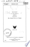 Report of a study mission to Africa