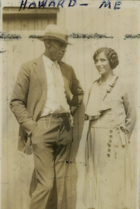 Young Henrietta and Howard Brown standing together