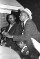 Floyd McKissick addressing an audience at night during the "March Against Fear" through Mississippi, begun by James Meredith.