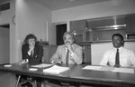 Black Business Association meeting participants speaking, Los Angeles, 1987