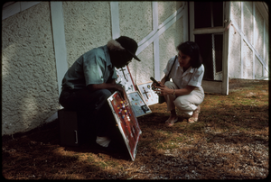 Outsider art: Theodore Hill. Maggie Holtzberg interviewing Theodore Hill with some of his visual art pieces