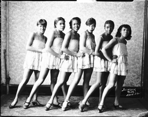 Effie Moore and troupe [acetate film photonegative]