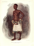 Femme du vice-roi des Bangongo, en costume de danse