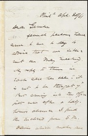 Letter to] Dear Garrison [manuscript