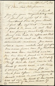 Letter to] Dear Mrs. Chapman [manuscript