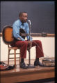 James "Son" Thomas, Pat Thomas, Ray Lum, Joe Cooper, William R. Ferris. Performance at Yale, American Folklife Festival in Washington, D.C., filming life in Leland, Miss., 1974.(Box 10 Ferris 034)