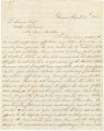 Letter from Samuel Middleton Semmes to his brother, Raphael, in Mobile, Alabama.