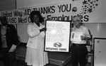 Brotherhood Crusade and United Way host LAC/USC medical center event, Los Angeles, 1981