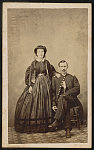 [Unidentified soldier in Union uniform and unidentified woman, probably his wife]