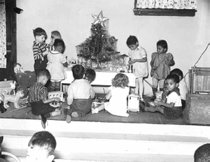 Hallie Q. Brown Works Progress Administration nursery school Christmas party.