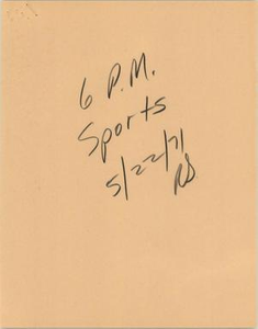 News Script: Sports