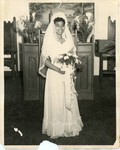 Bernice M. (Carr) Pitts on her wedding day