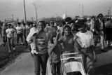 Rachel West Nelson and other marchers in Selma, Alabama, during the 20th anniversary reenactment of the Selma to Montgomery March.