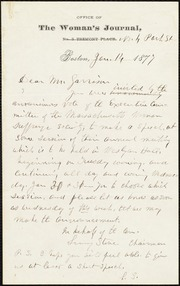 Letter to] Dear Mr. Garrison [manuscript