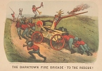Lithograph, "The Darktown Fire Brigade: To the Rescue!" (2)