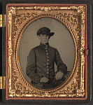 [Trooper Robert Vaughan of Co. I, 3rd Virginia Cavalry Regiment in uniform]