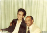 Photograph of Dorothy F. Steele and "Thad Mumford Fletcher at Gloria's," January, 1978