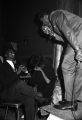 Eddie Floyd performing on stage at the Laicos Club in Montgomery, Alabama.