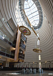 Sculpture "The Decisions" sculpture and untitled poetry by Rita Dove, at the Robert T. Matsui U.S. Courthouse, Sacramento, California