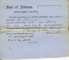 Montgomery County, Alabama Slave Holder Affidavits: August 14, 1861