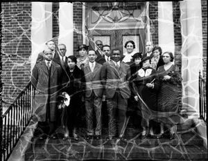 Mr. Coleman's class reunion [group portrait : acetate film photonegative]