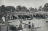 Cavalry wagon train, Camp Wetherill