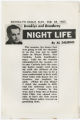 Brooklyn and Broadway night life, February 26, 1950