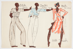 Costume design drawing