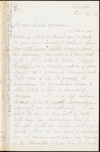 Letter from Samuel May, Jr., Leicester, [Mass.], to William Lloyd Garrison, Dec[embe]r 23 / [18]74