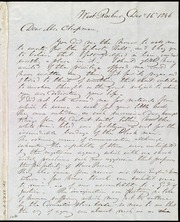 Letter to] Dear Mrs. Chapman [manuscript