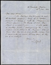 Letter to] Dear Miss Weston [manuscript