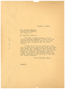 Letter from W. E. B. Du Bois to Arthur Spingarn