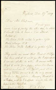 Letter to] Dear Mrs. Chapman [manuscript